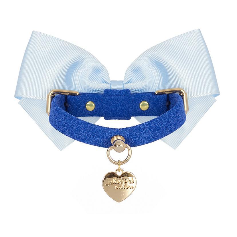 Diamonds Dog Collar Blue