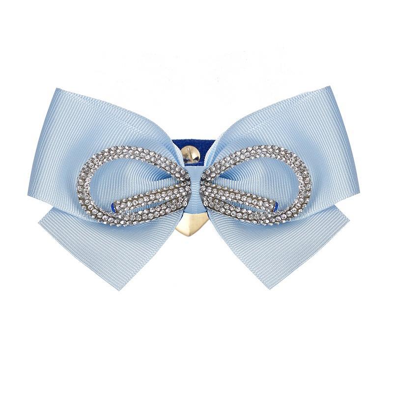 Diamonds Dog Collar Blue