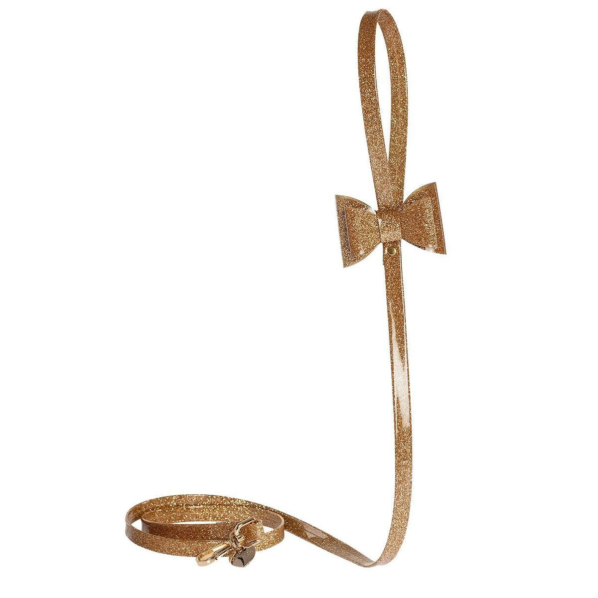 Golden Glittered Dog Leash